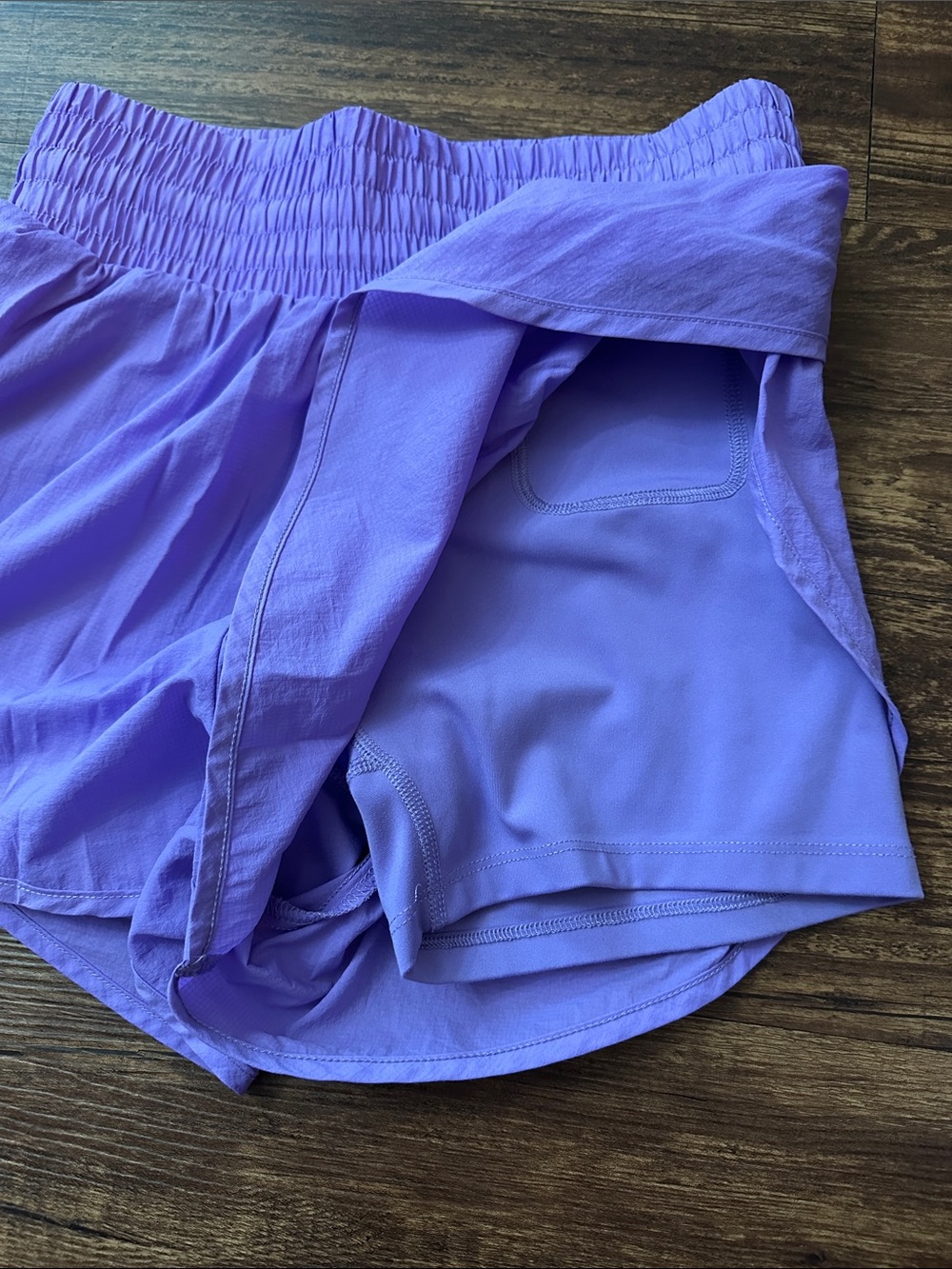 All in motion XS butterfly shorts lined shorts running purple new without tags - Picture 4 of 4